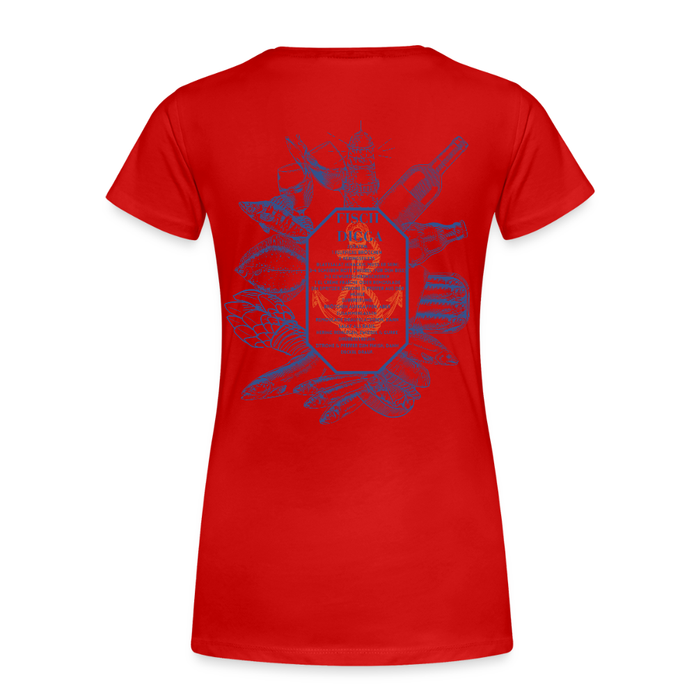 FOOD LOVE Frauen Premium Bio T-Shirt DIGGA - Rot