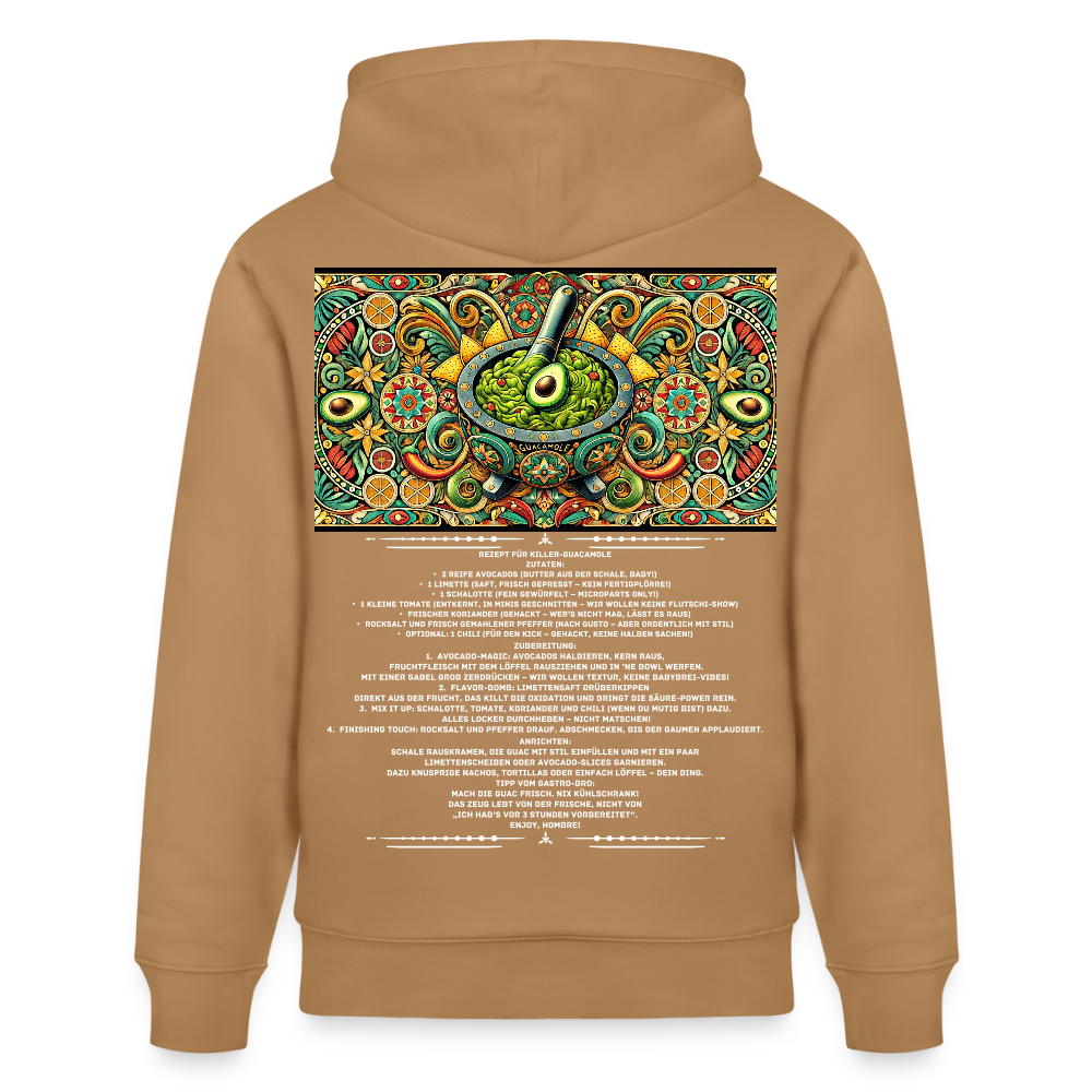 FOOD LOVE Unisex Bio-Hoodie Guaca - Karamell