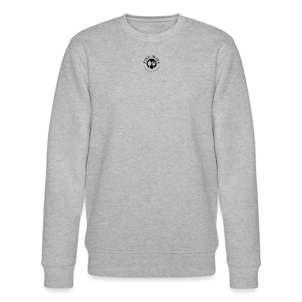 FOOD LOVE Unisex Oversize Bio-Sweatshirt Hummus - Grau meliert