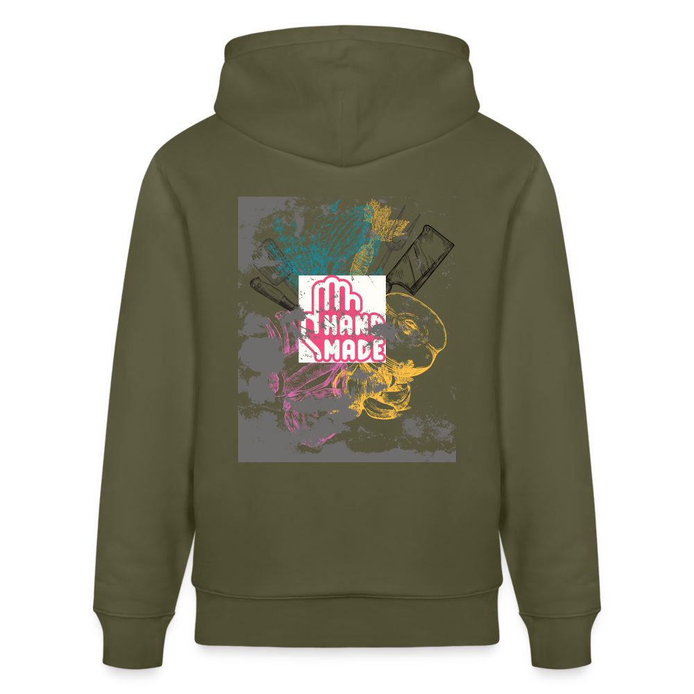 FINE.MAFI Bio Relaxed Hoodie CREW - Khaki Grün