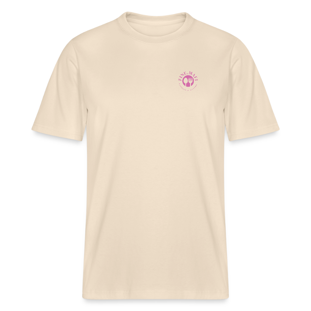 FINE.MAFI Relaxed Fit Unisex Bio-T-Shirt Zero Waste - Weißgrau