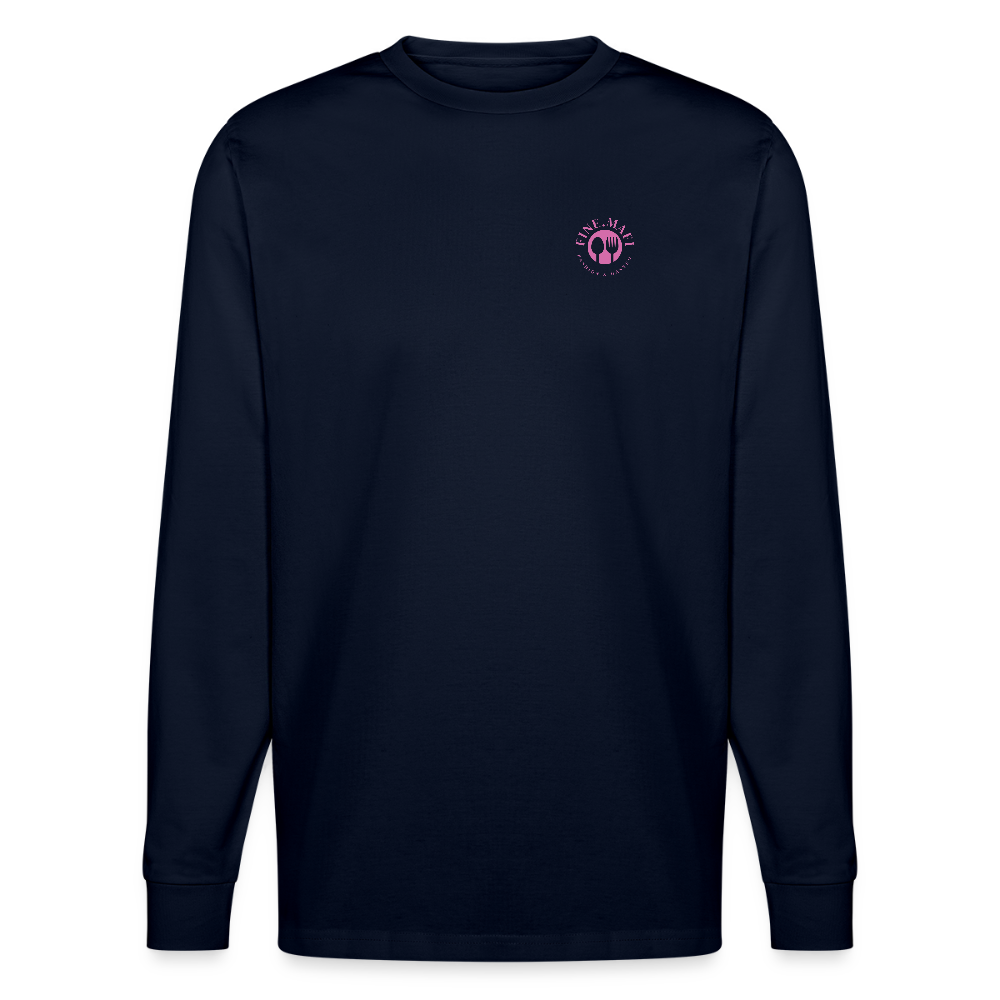 FOOD LOVE Unisex Bio-Langarmshirt Digga - Navy