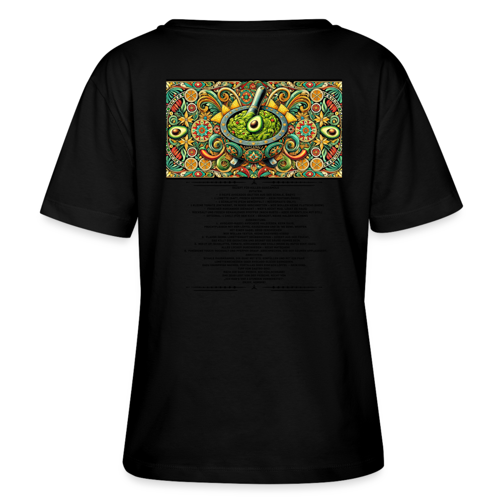 FOOD LOVE Frauen Bio-T-Shirt Guaca - Schwarz