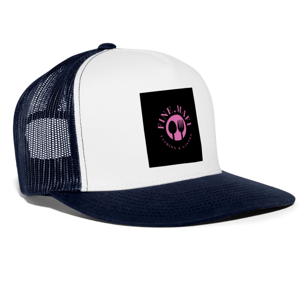 Trucker Cap - Weiß/Navy