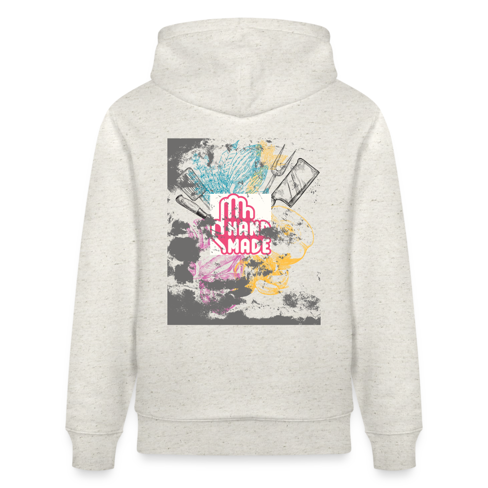 FINE.MAFI Bio Relaxed Hoodie CREW - Beige meliert