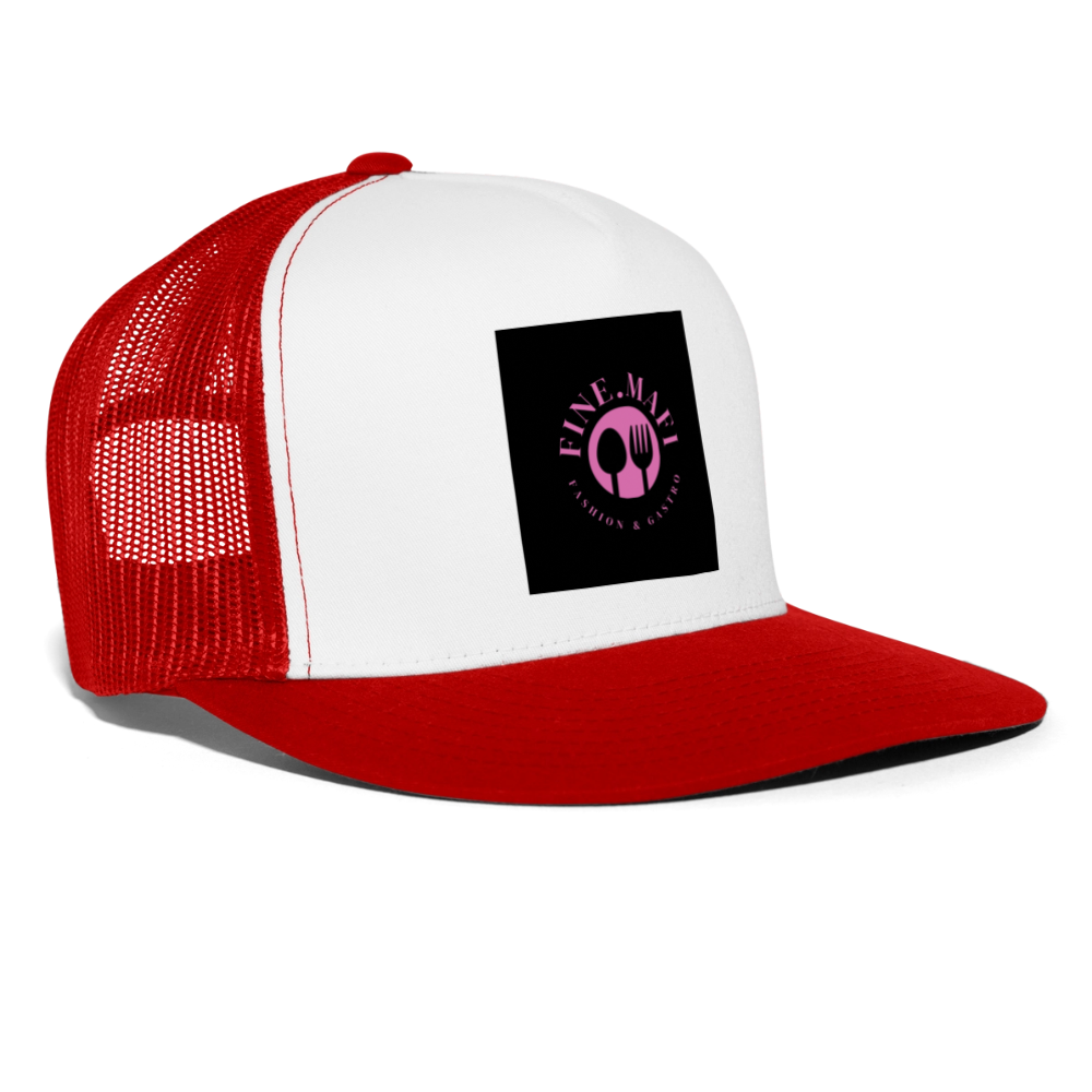 Trucker Cap - Weiß/Rot