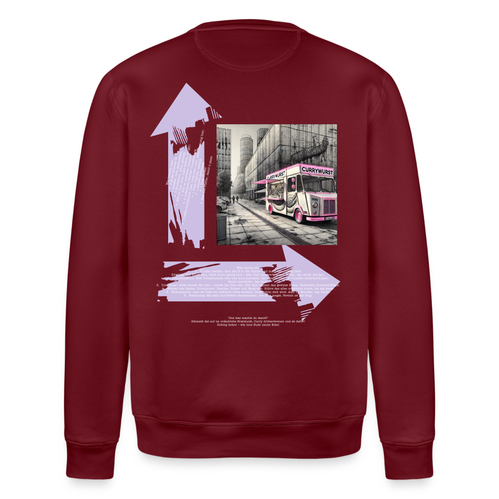 FINE.MAFI Unisex Bio-Sweatshirt CW - Burgunderrot