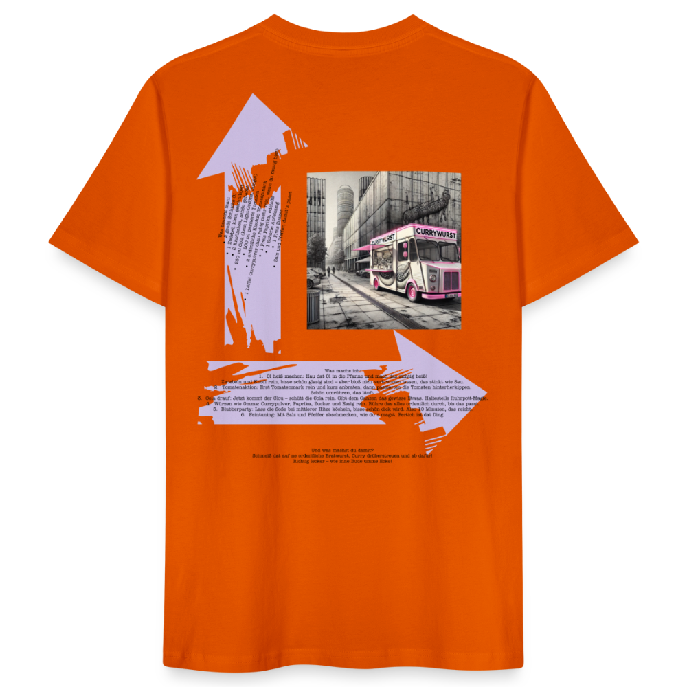 FOOD LOVE Männer Bio-T-Shirt CW - Tieforange