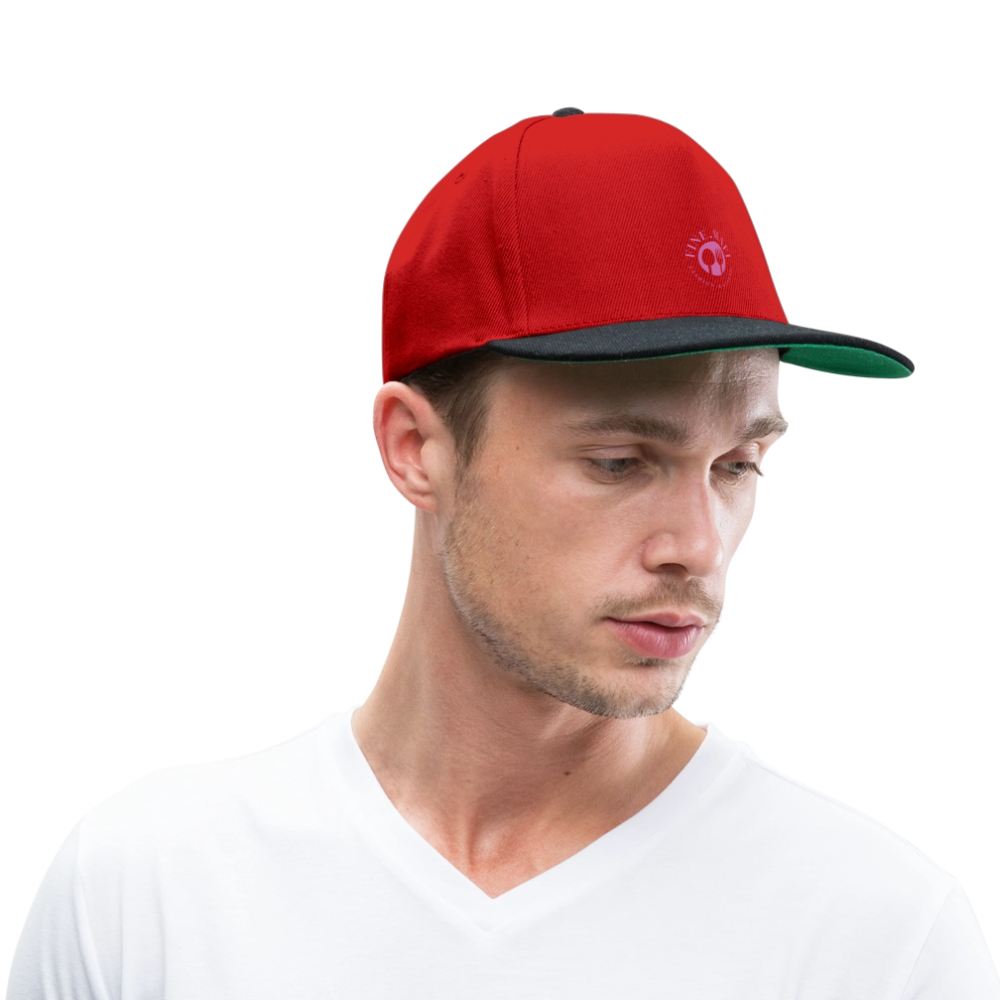 FINE.MAFI Crew Snapback Cap - Rot/Schwarz