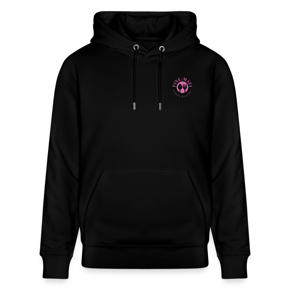 FOOD LOVE Unisex Bio-Hoodie DIGGA - Schwarz