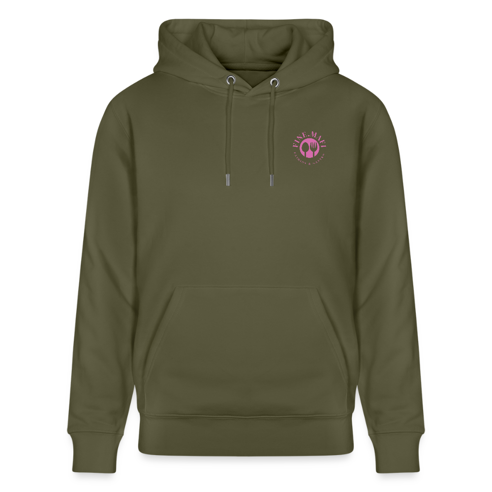FOOD LOVE Unisex Bio-Hoodie DIGGA - Khaki Grün