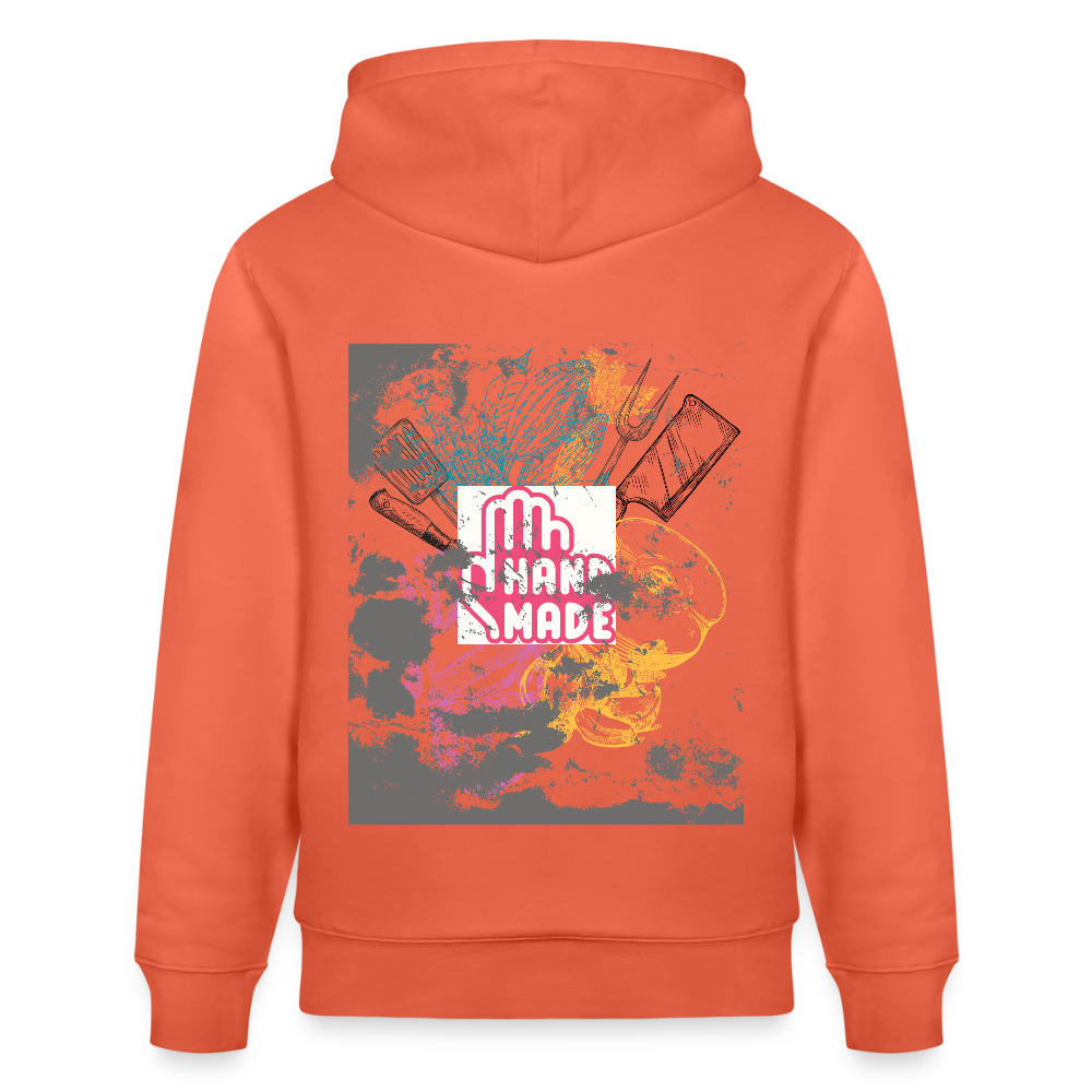 FINE.MAFI Bio Relaxed Hoodie CREW - Hellrot
