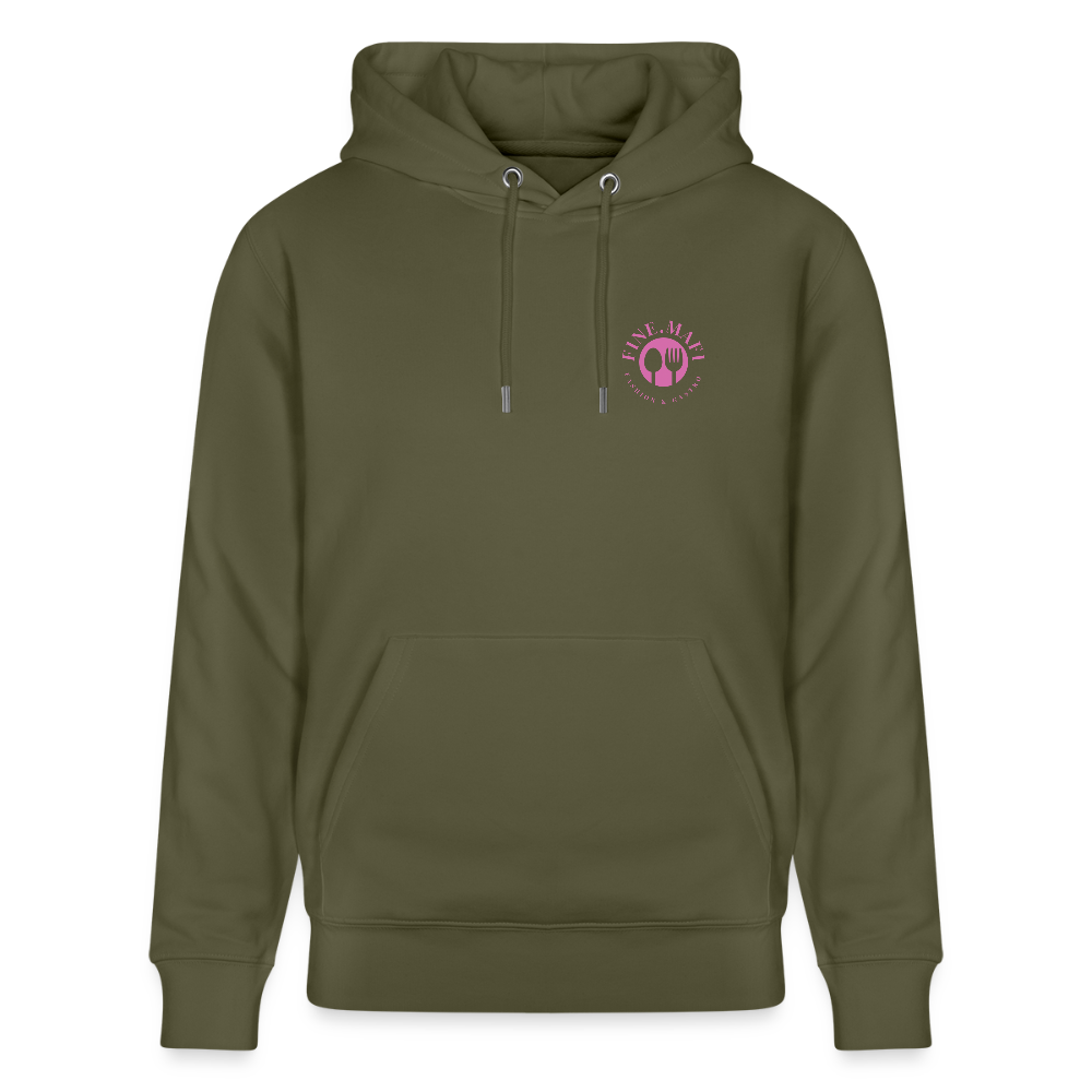 FOOD LOVE Unisex Bio-Hoodie DIGGA - Khaki Grün
