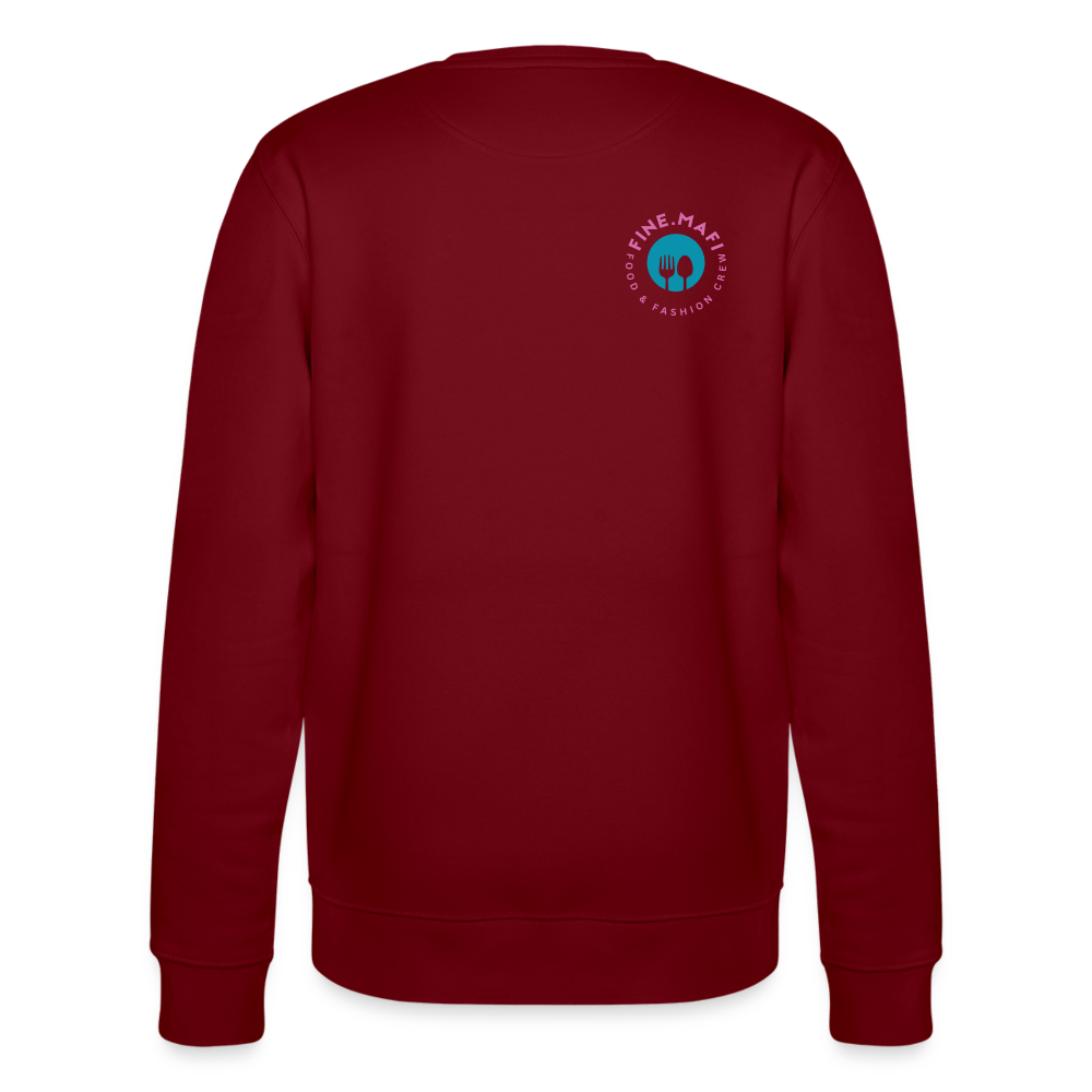 FINE.MAFI Bio Relaxed Crew Neck Sweatshirt - Burgunderrot
