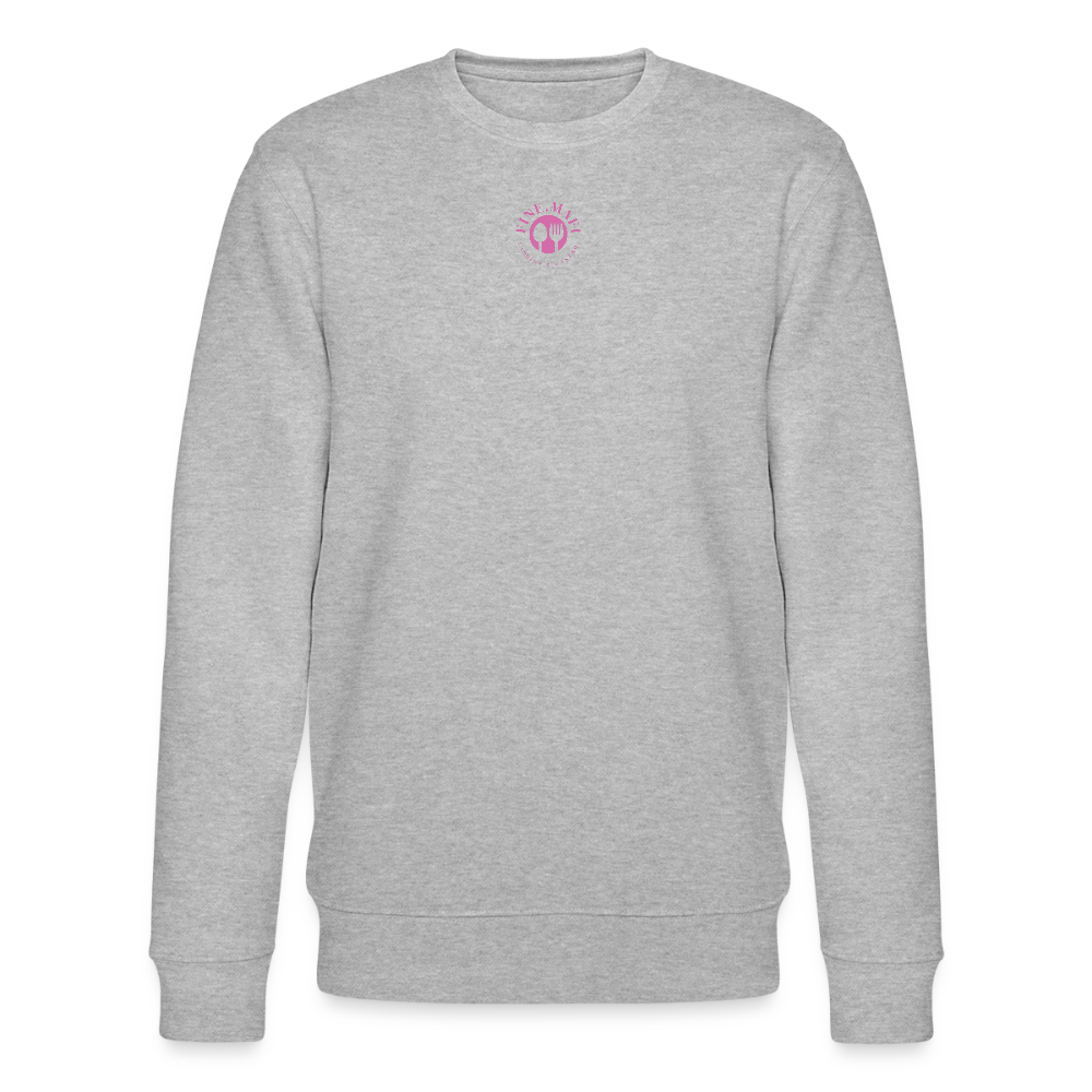 FOOD LOVE Unisex Bio-Sweatshirt DIGGA - Grau meliert