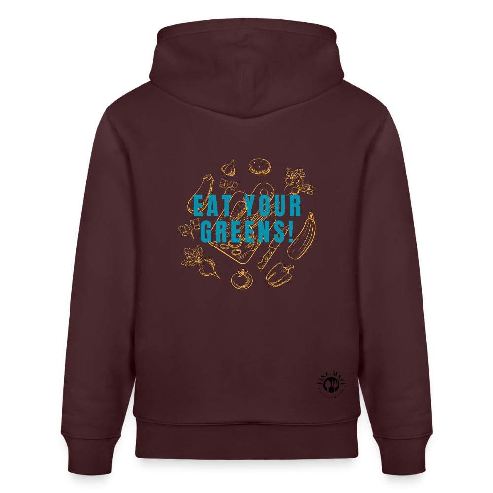 FINE.MAFI Relaxed Hoodie CREW - Maroon