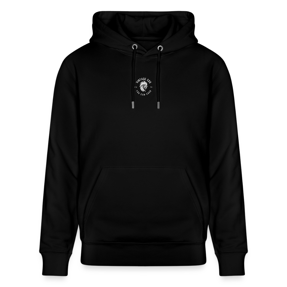 Bio Relaxed Hoodie Coq au Vin - Schwarz