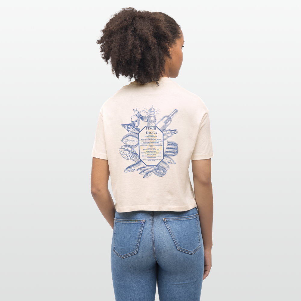 FOOD LOVE Frauen Boxy Bio-T-Shirt DIGGA - Naturweiß