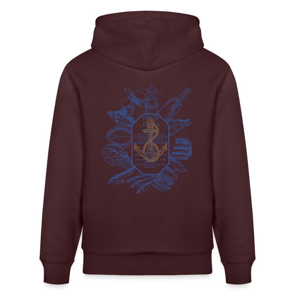 FOOD LOVE Unisex Bio-Hoodie DIGGA - Maroon