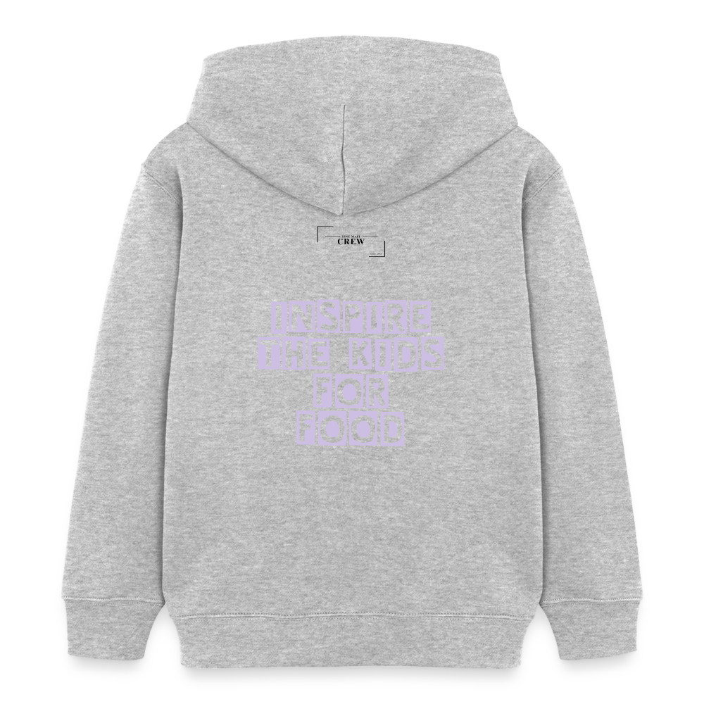 Gastrokids Unisex Organic Hoodie Crew - Grau meliert