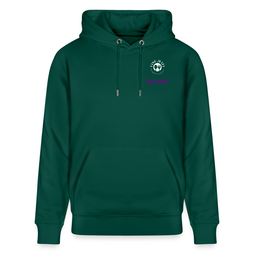 FOOD LOVE Unisex Bio Hoodie Bolo Stile - Forest