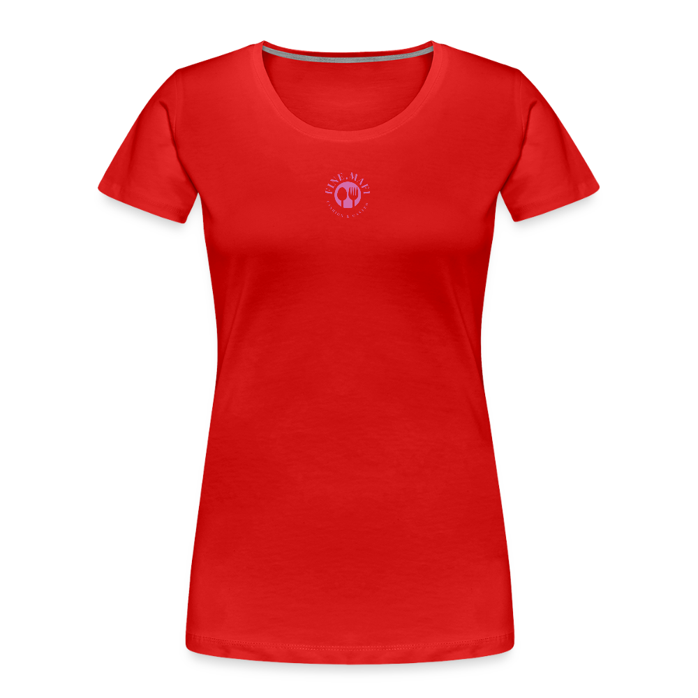 FINE.MAFI Frauen Premium Bio T-Shirt Zero Waste - Rot