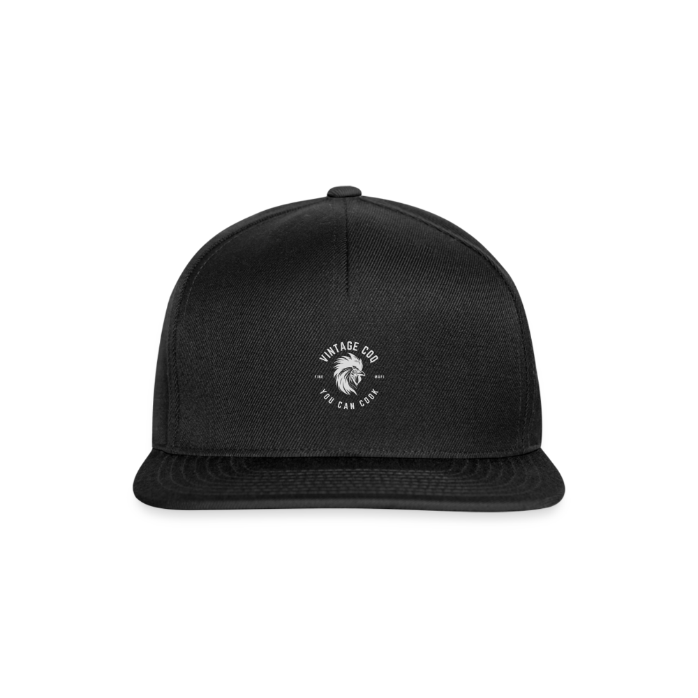 Snapback Cap Coq au Vin - Schwarz/Schwarz