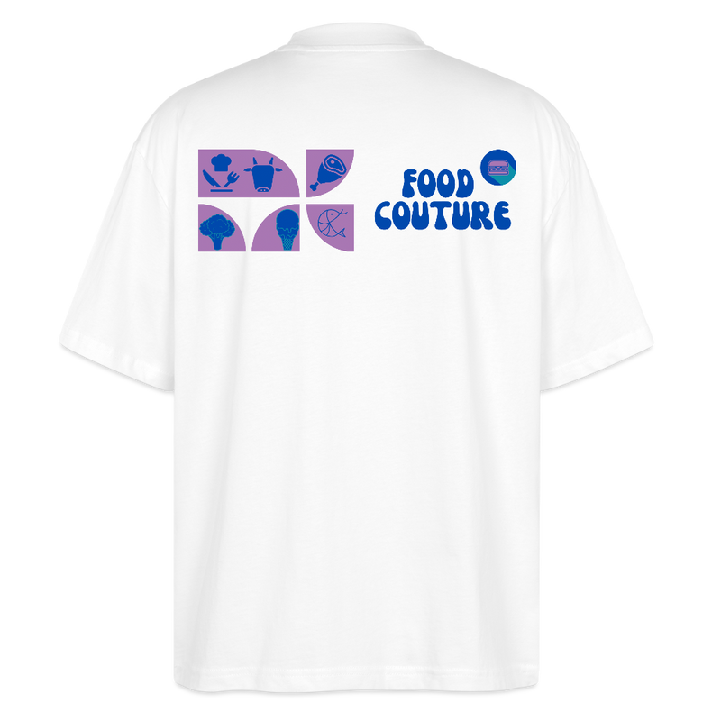 Food Couture Oversized Unisex Bio T-shirt - Weiß