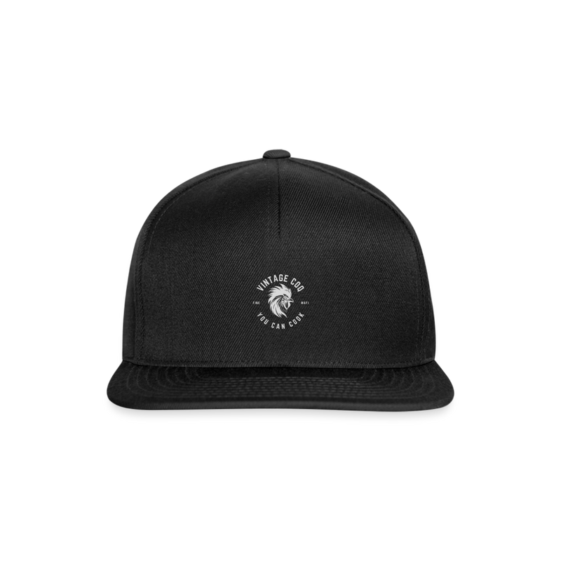 Snapback Cap Coq au Vin - Schwarz/Schwarz