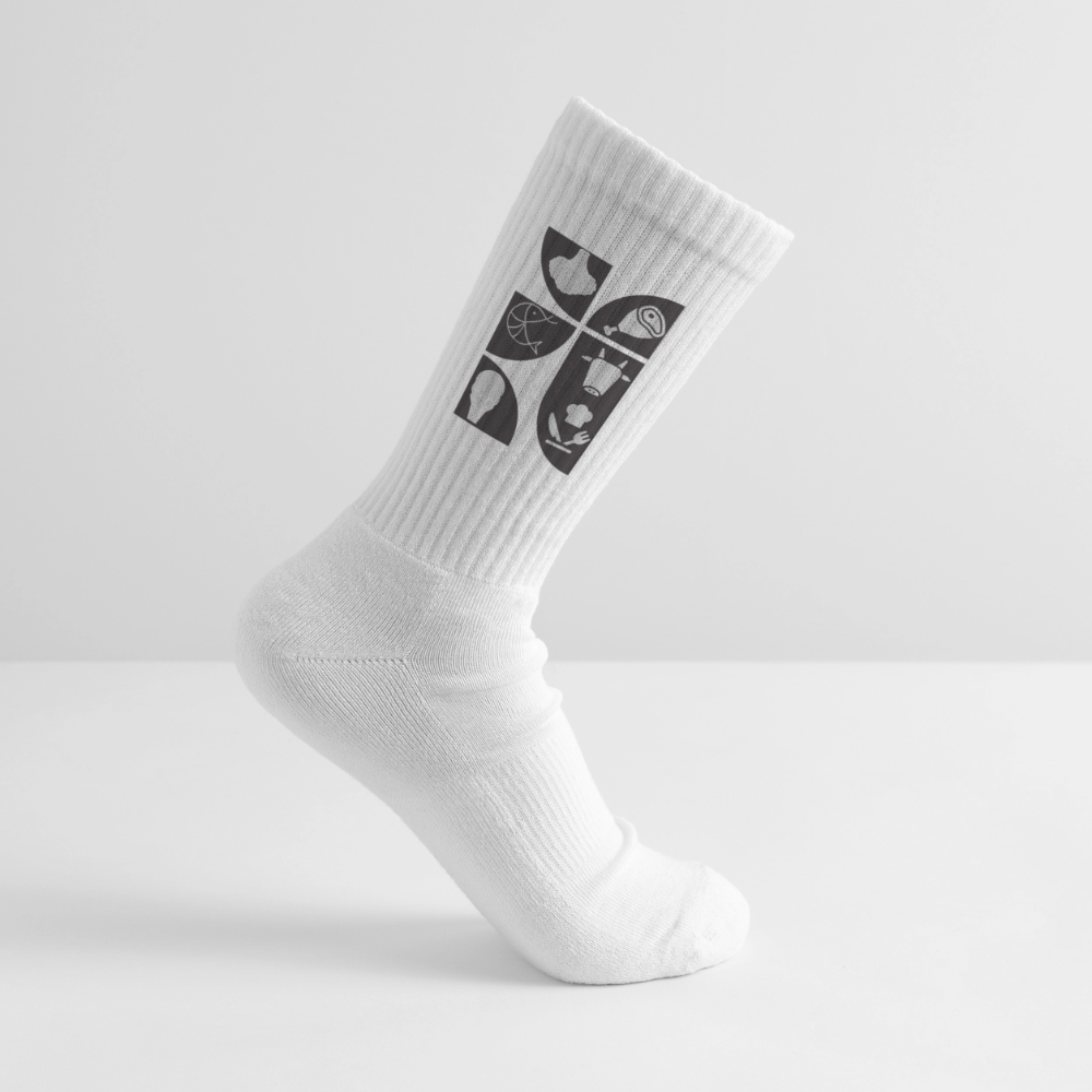 Food Couture Tennissocken - Weiß