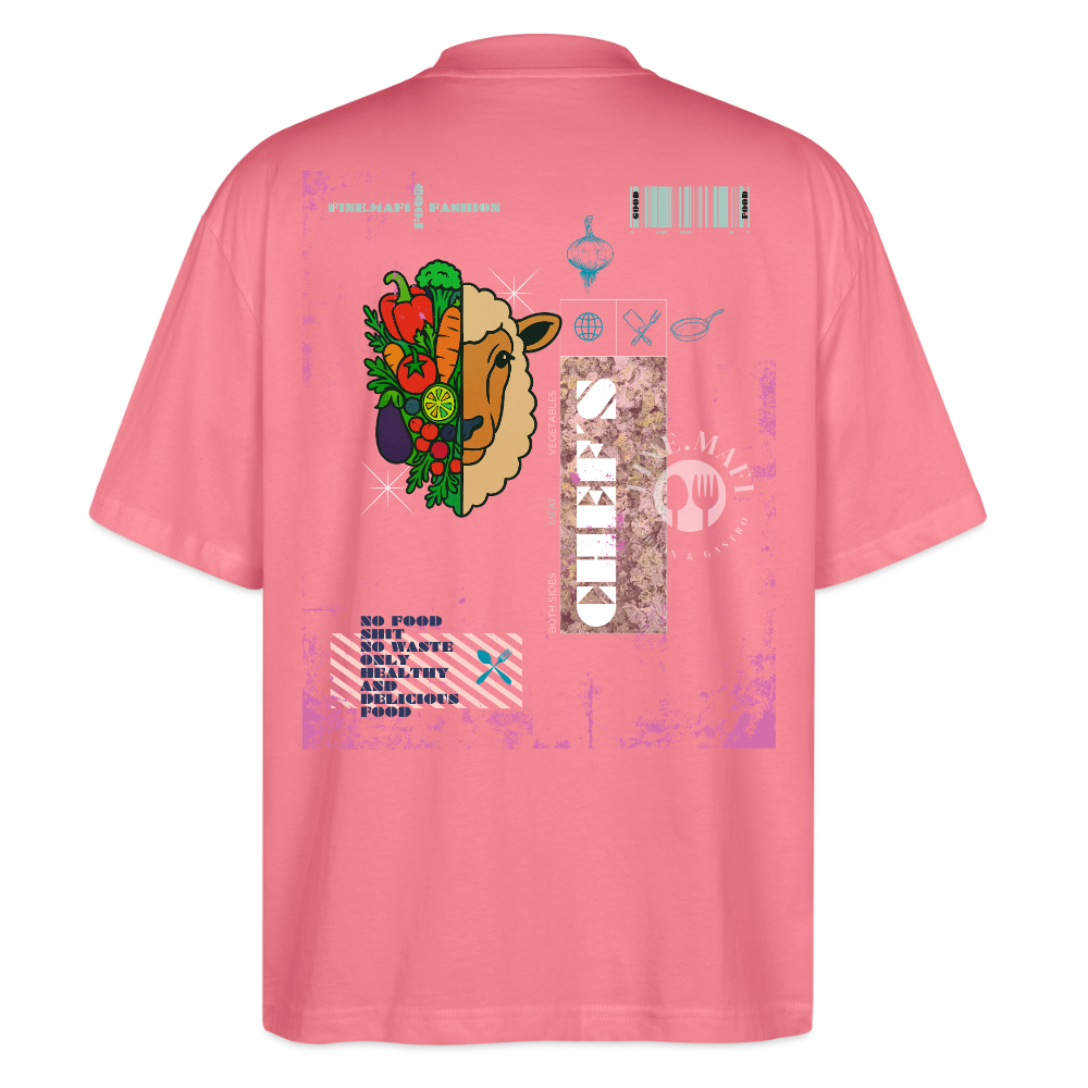 FINE.MAFI Oversized Unisex Bio T-Shirt Both Sides Lamb - Pink 