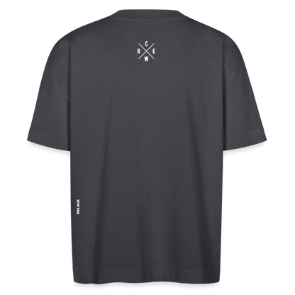 FINE.MAFI Unisex Oversize Bio-T-Shirt CREW - Indigoblau