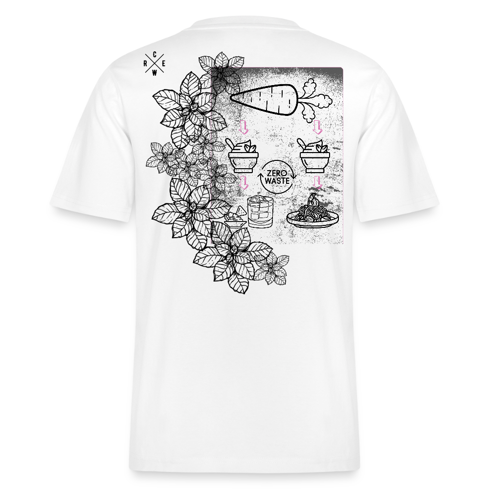 FINE.MAFI Relaxed Fit Unisex Bio-T-Shirt Zero Waste - Weiß