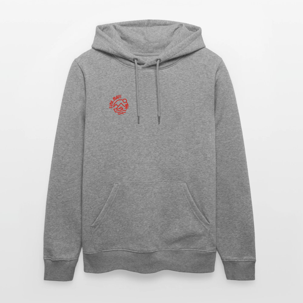 Vanlife Unisex Bio-Hoodie Coffee - Hellgrau marmoriert