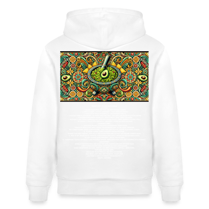 FOOD LOVE Unisex Bio-Hoodie Guaca - Weiß