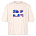 Food Couture Frauen Boxy Bio-T-Shirt - Weißgrau