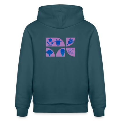 Food Couture Unisex Bio-Hoodie - Dunkles Petrol