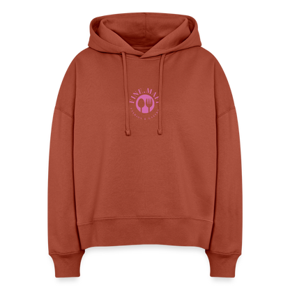 Food Couture Boxy Frauen Bio Hoodie - Terrakotta