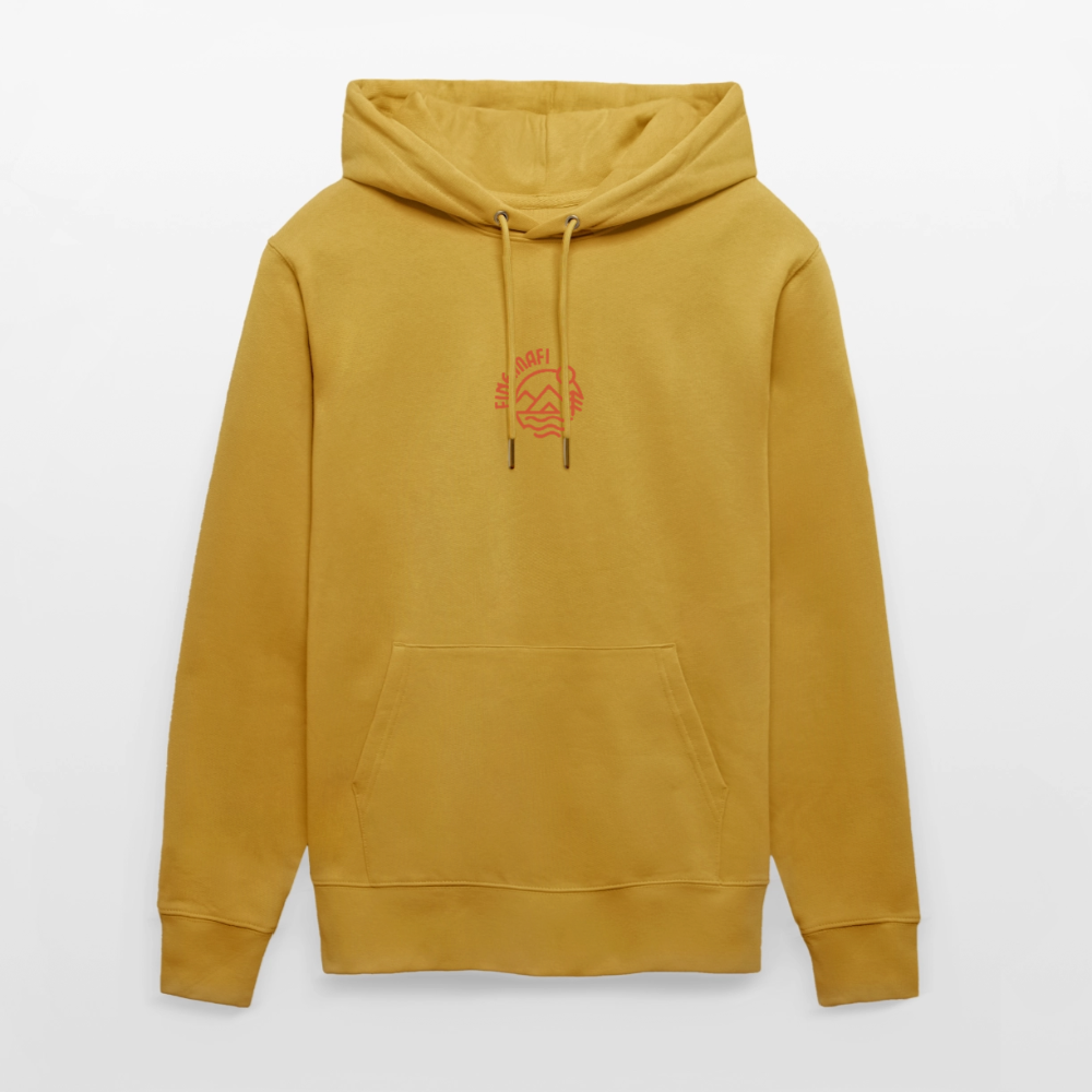 Vanlife Unisex Bio-Hoodie Firepit - Ocker