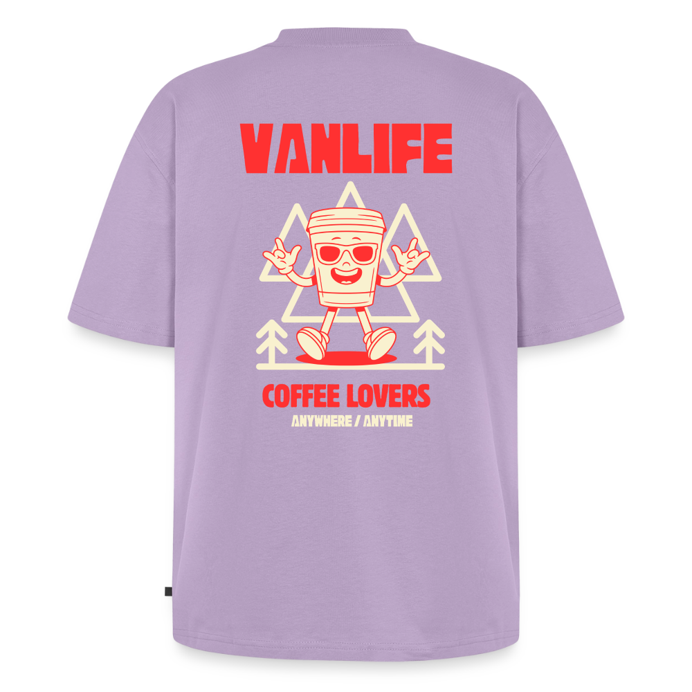 Vanlife Unisex Premium Oversized Bio T-Shirt Coffee - Lavendel