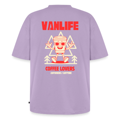 Vanlife Unisex Premium Oversized Bio T-Shirt Coffee - Lavendel