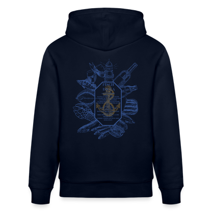 FOOD LOVE Unisex Bio-Hoodie DIGGA - Navy