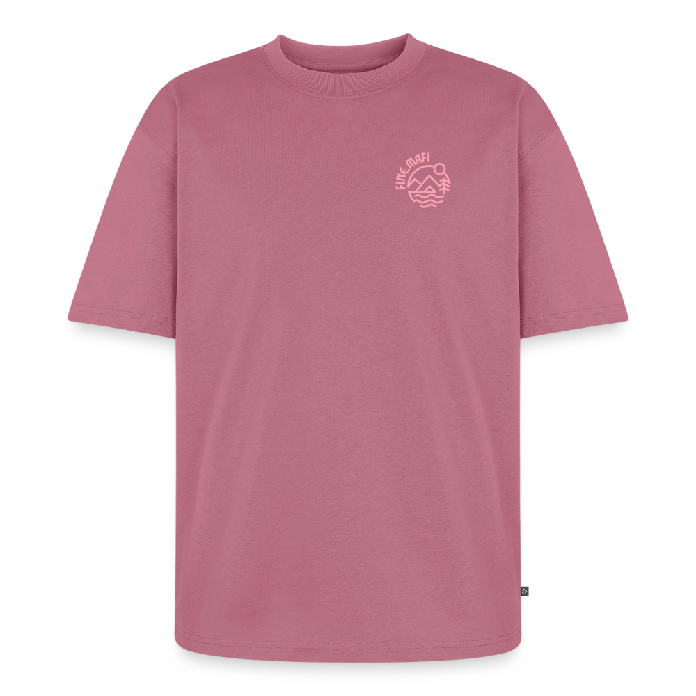 Vanlife Unisex Premium Oversized Bio T-Shirt F.CK Normal - Mauve