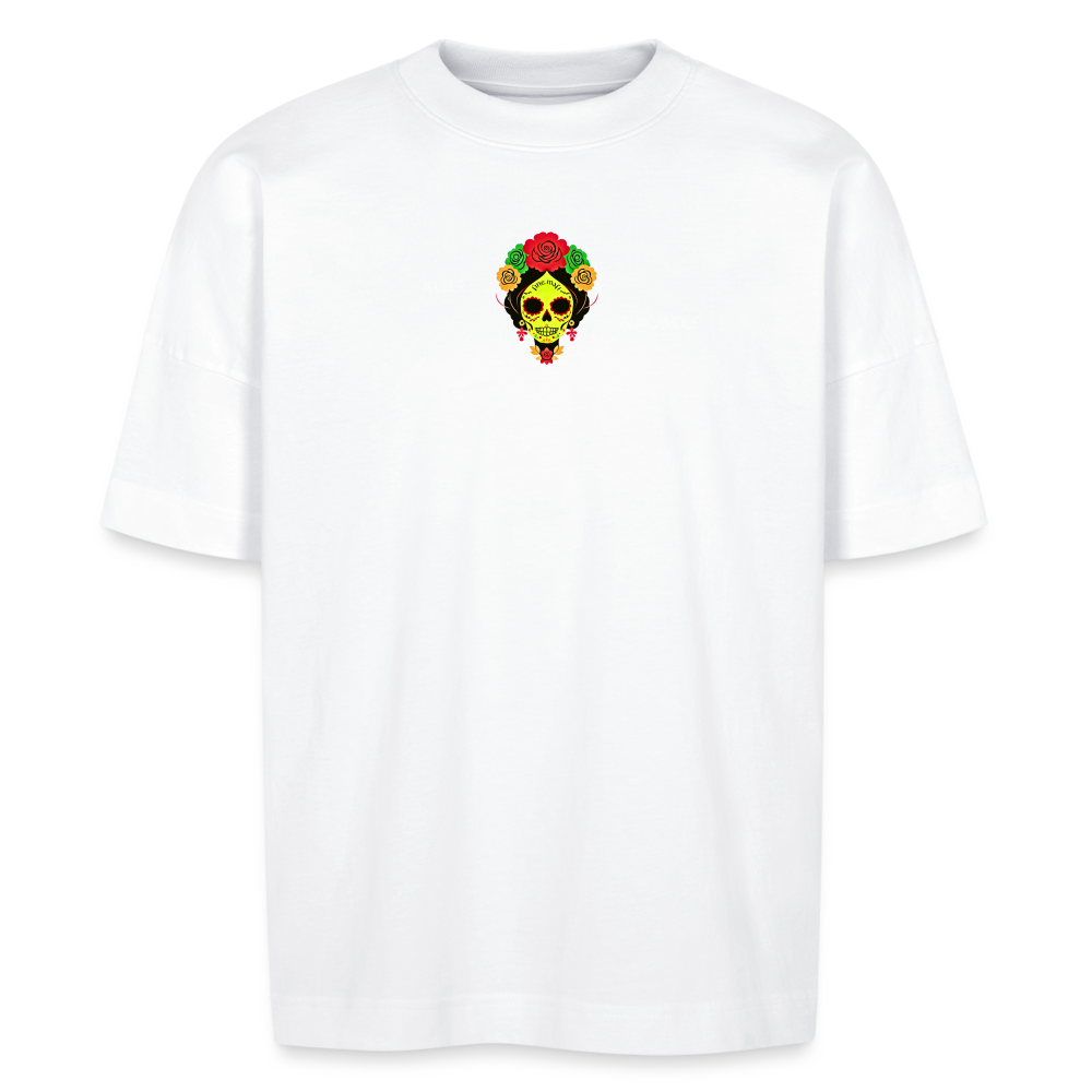 FOOD LOVE Unisex Oversize Bio-T-Shirt Guaca - Weiß
