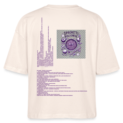 FINE.MAFI Frauen Boxy Bio-T-Shirt Bolo - Weißgrau