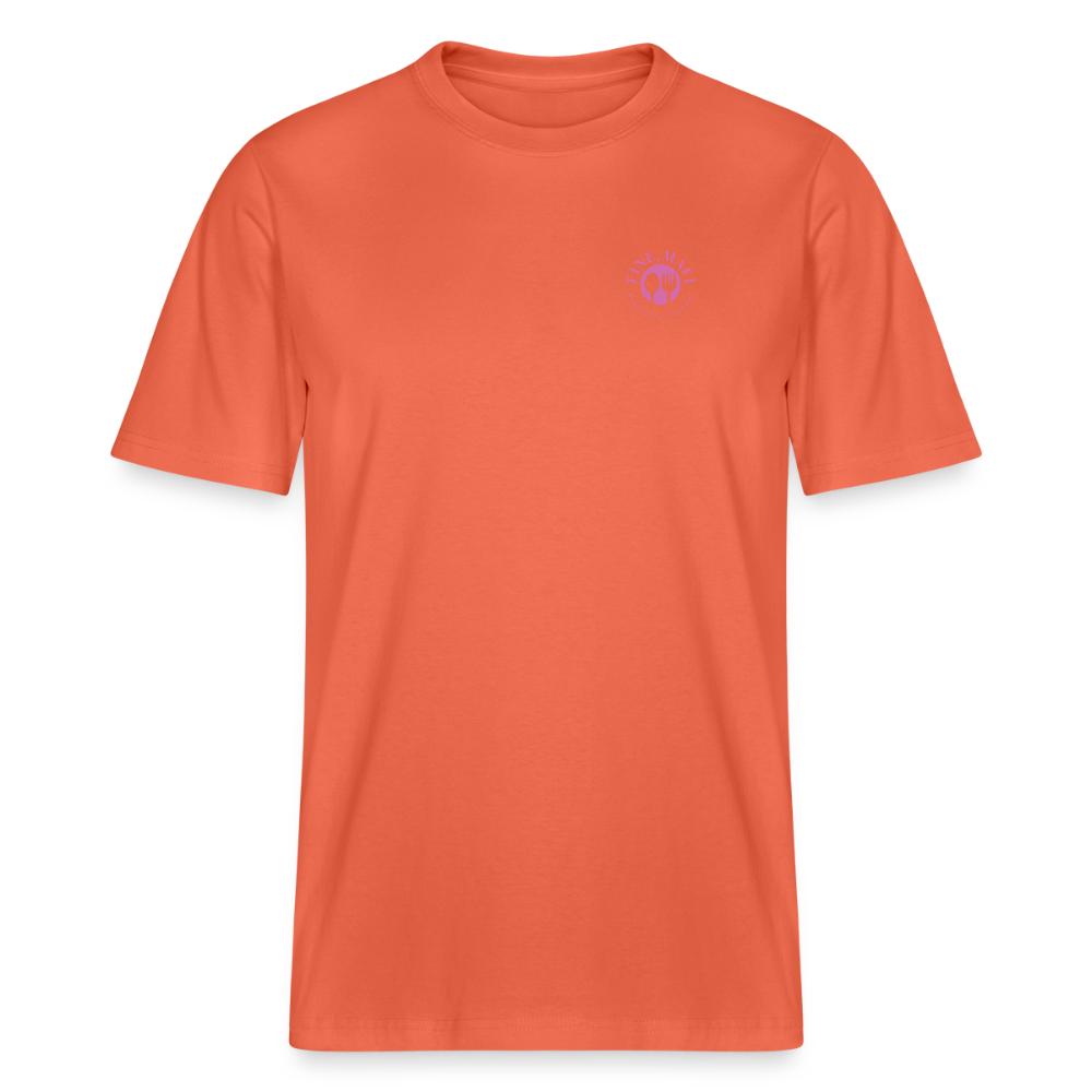 FINE.MAFI Relaxed Fit Unisex Bio-T-Shirt Zero Waste - Hellrot