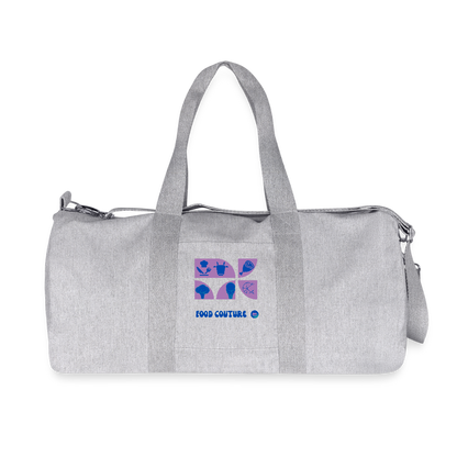 Food Couture recycelte Canvas Duffle Bag - Grau meliert