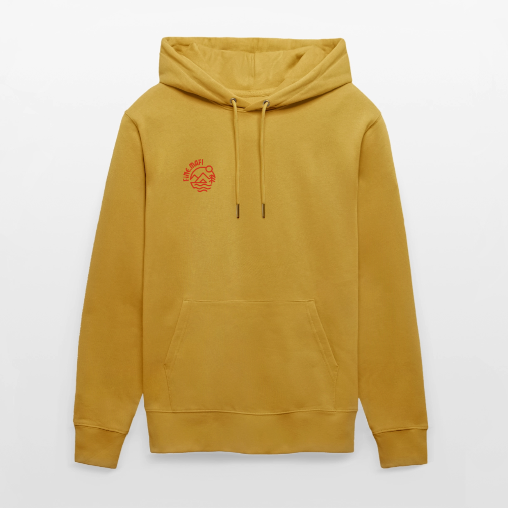 Vanlife Unisex Bio-Hoodie Coffee - Ocker