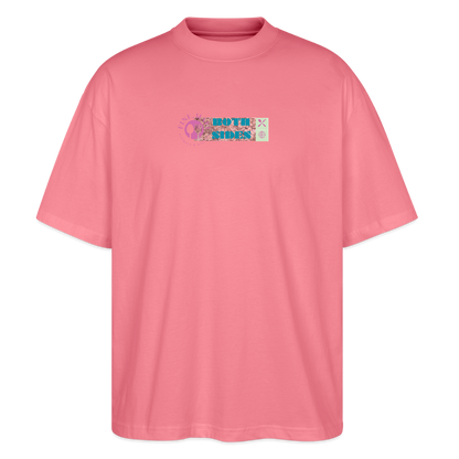 FINE.MAFI Oversized Unisex Bio T-Shirt Both Sides Fish - Pink 