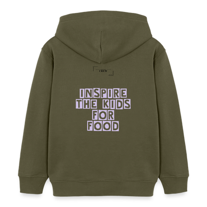Gastrokids Unisex Organic Hoodie Crew - Khaki